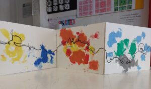 libro d'artista con testo di una poesia